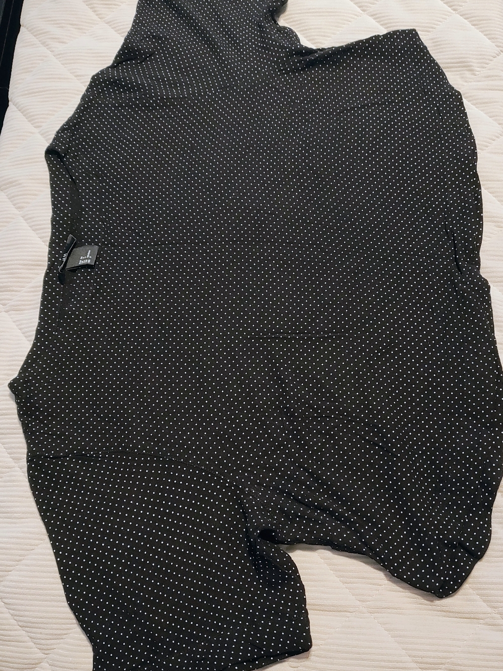 H&M Black Polka Dot Crop Top